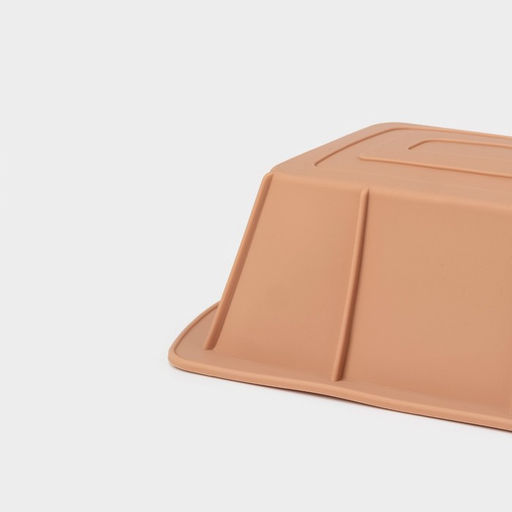 Форма для выпечки Доляна «Хлеб», силикон, 24×13×6 см, внутр.размер 21×11 см, бежевая