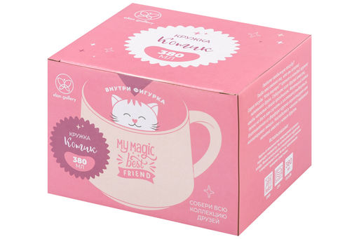 Кружка 380 мл 13,5*10*8,3 см Котик - Elan gallery фото 10