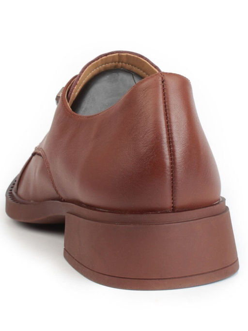 03-HP9954Z BROWN Полуботинки женские (натуральная кожа) - Фабричный китай фото 6