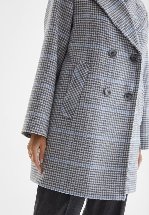 Пальто женское LA-201152-РЕ, 
серо-голубой пьедепуль - Steinberg фото 5