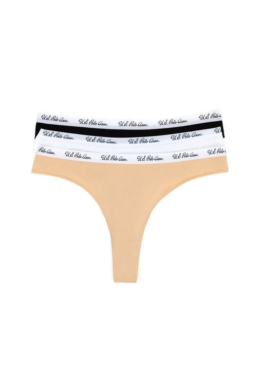 Женский низ нижнего белья бежевого цвета - U.s. polo assn фото 2