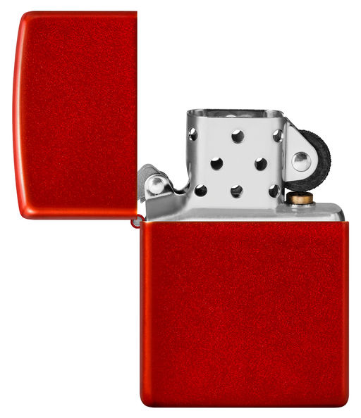 Зажигалка ZIPPO с металлизированным красным покрытием | Metallic Red 49475  фото 4