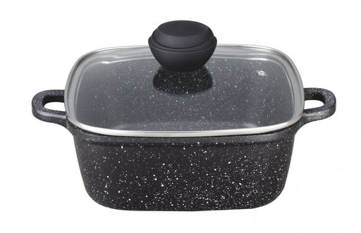 Кастрюля BK-3824 6,1л квадрат. SCHWARZMARBEL - Bekker фото 2