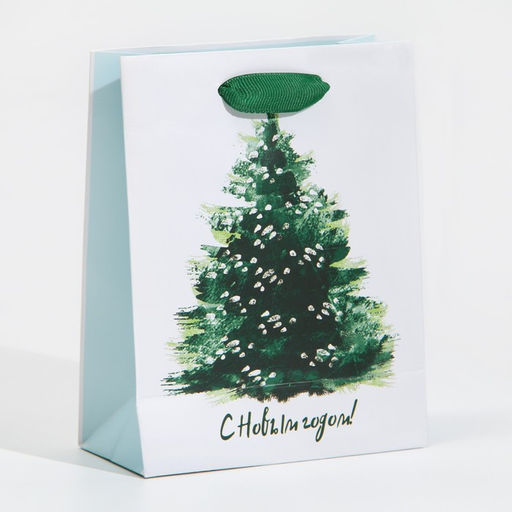 Цена за 2 шт. Пакет подарочный новогодний ламинированный «Морозная свежесть», 12 х 15 х 5.5 см