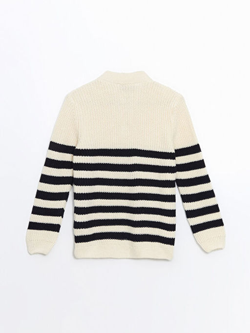 Dik Yaka Erkek ?ocuk Triko Kazak - Waikiki фото 3