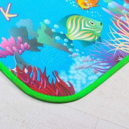 Игровой коврик для детей на фольгированной основе Морское путешествие, размер 180х150x0, 5 см, Крошка Я  фото 4