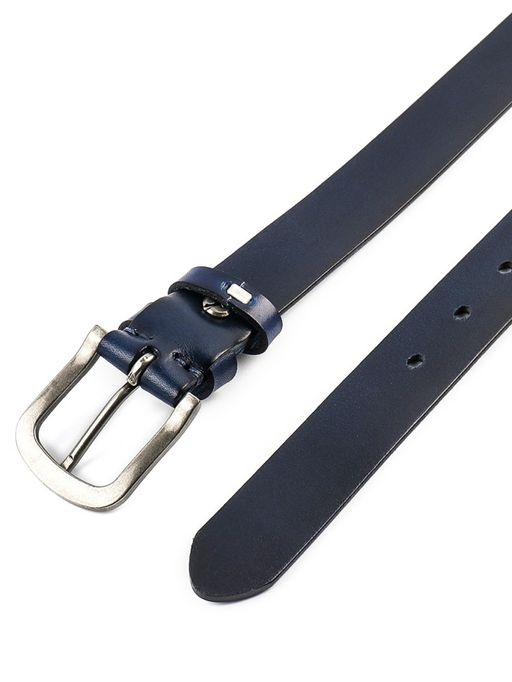 Мужской кожаный ремень Dierhoff ДРК 3052/2-30 Синий - Sergio valentini фото 8