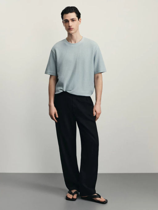 Футболка из фактурной ткани / Zarina  фото 2