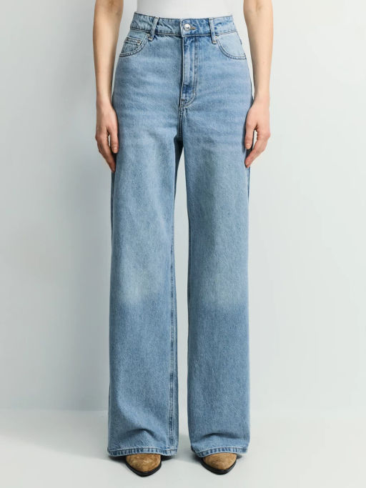 Джинсы wide leg с высокой посадкой / Zarina  фото 2