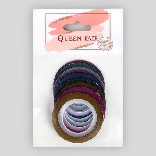Ленты клеевые для декора Блёстки, 10 шт, 1 мм, 10 м, цвет МИКС - Queen fair фото 3
