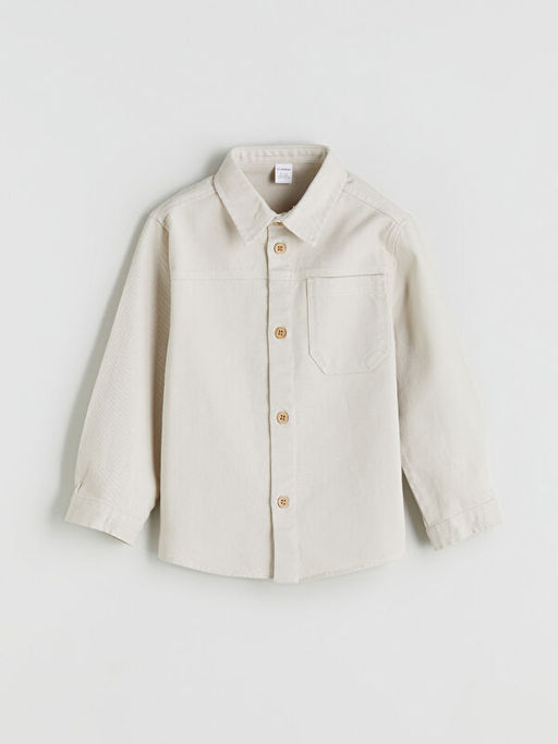 Basic Uzun Kollu Erkek ?ocuk G?mlek