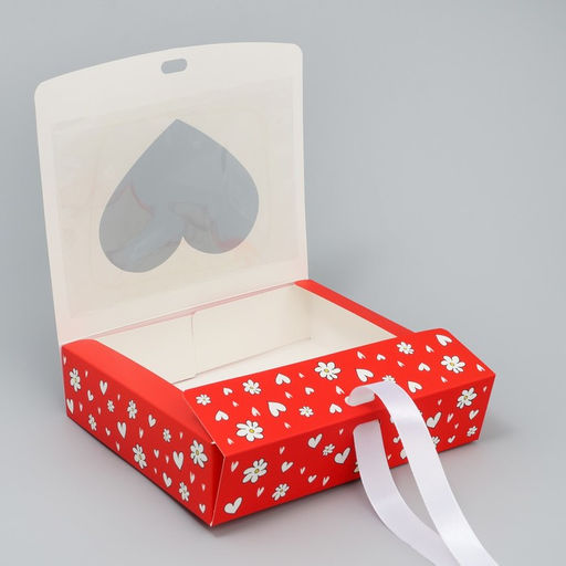 Цена за 5 шт. Коробка-фоторамка складная Ты в моём сердечке, 20 х 18 х 5 см - Дарите счастье фото 3