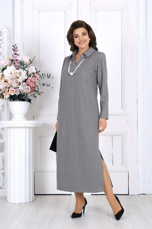 Платье Ninele 6009-Р светло-серый фото 8