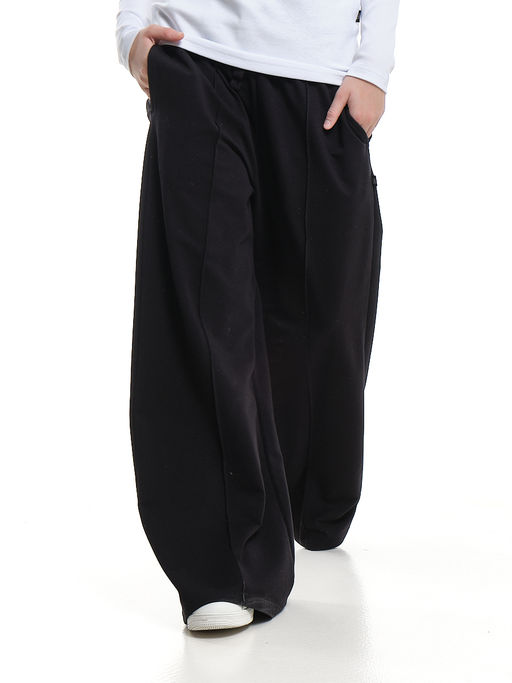 Брюки для девочки со строчкой черные школьные штаны с карманами 22-1564 черный - Mini maxi фото 14