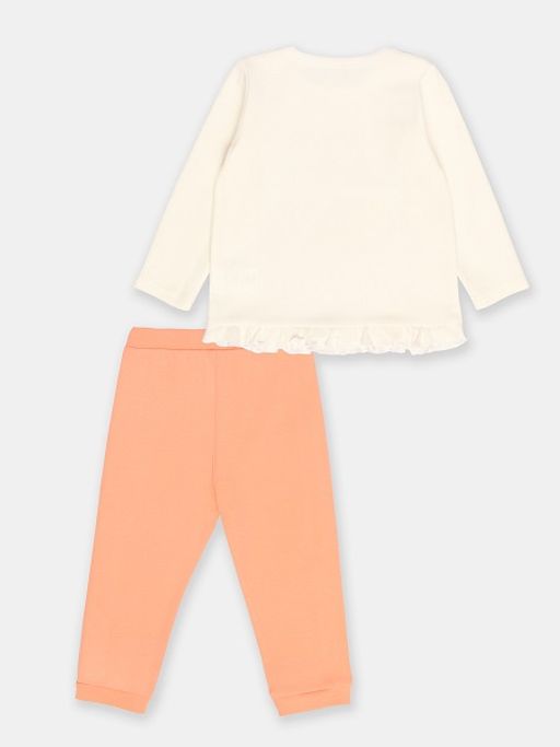 CRB wear/CSNG 90157-21-347 Комплект для девочки (джемпер, брюки),экрю/Ex.Cherubino  фото 2