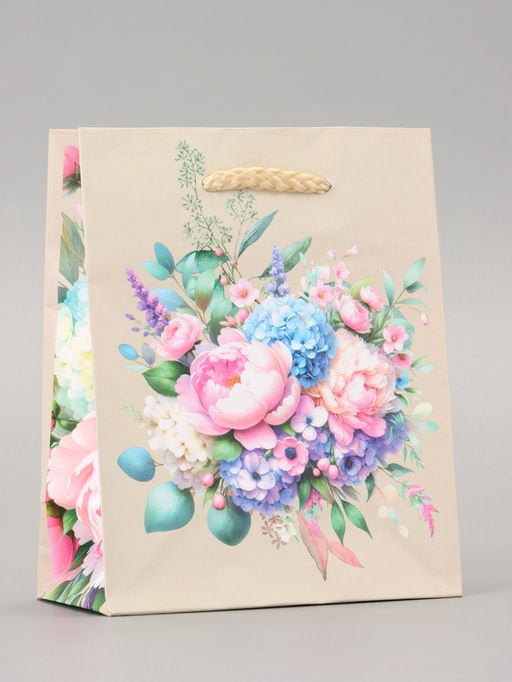 Цена за 4 шт. Пакет подарочный ламинированный «Чудеса» 11.5×14.5×6.5 см