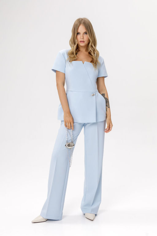 Блуза Pirs 6636 светло-голубой