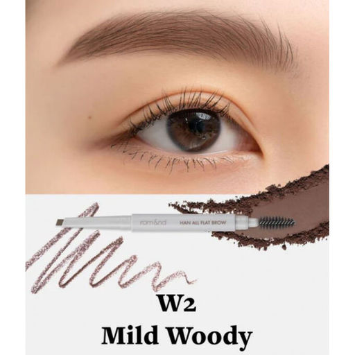 Карандаш для бровей Rom&Nd Han All Flat Brow Mild Woody 10 г фото 2