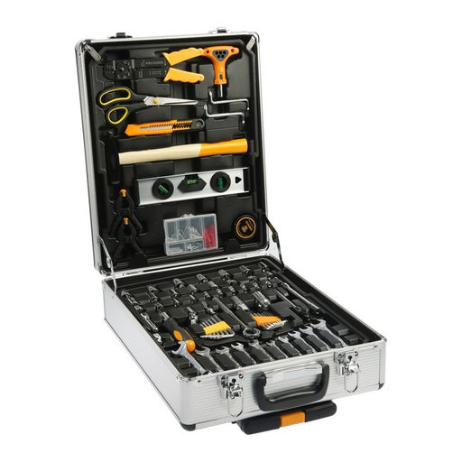 Набор инструментов для авто и дома DEKO DKMT187, металлический кейс, 187 предметов