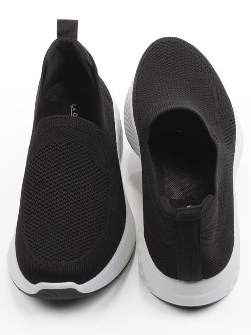 05-TEX-D04-02 BLACK Полуботинки спортивные летние мужские (текстиль)