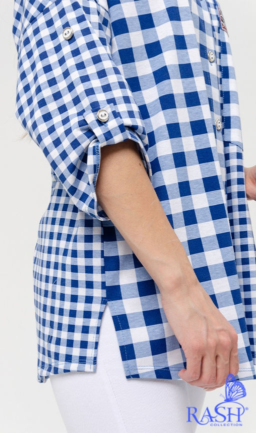 Туника Женева синяя (мелкая клетка) - Rash фото 5