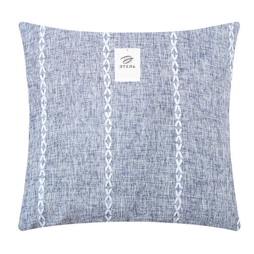 Наволочка декоративная Этель Косичка цвет синий,45х45 см полиэстер  фото 11
