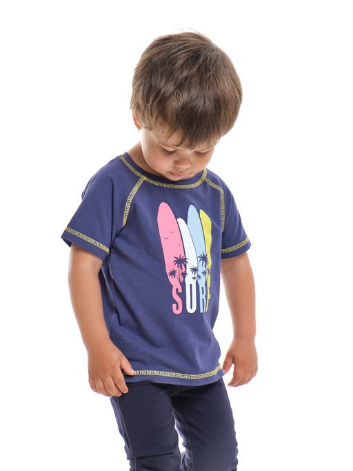Футболка с принтом UD 0731 фиолетовый - Mini maxi фото 3