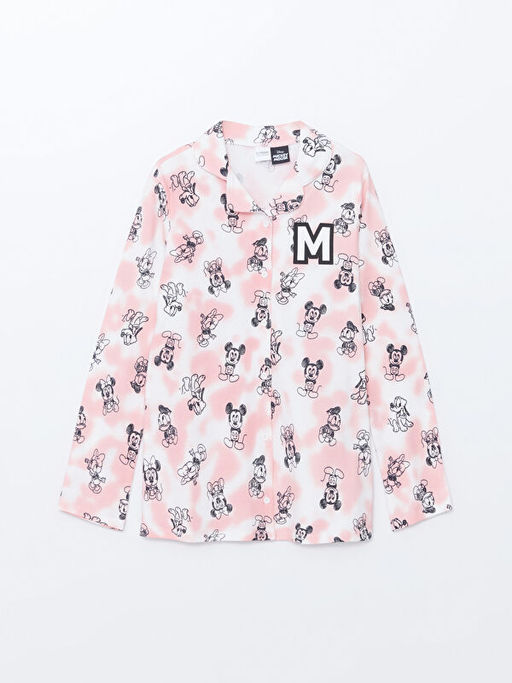 Mickey Mouse Bask?l? K?z ?ocuk Pijama Tak?m? - Waikiki фото 2