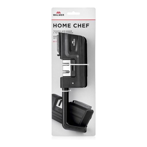 Точилка для кухонных ножей с точильным камнем Walmer Home Chef, цвет черный  фото 5