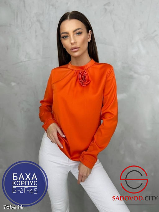 Женская блузка с цветком - Bruno фото 4