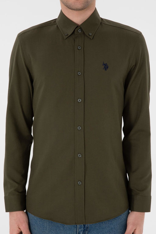 Erkek Koyu Haki Uzun Kollu Basic G_mlek Sepette S_rpriz _ndirim - U.s. polo assn фото 7