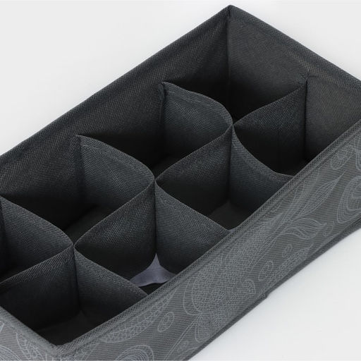 Органайзер для хранения белья Доляна Нея, 8 ячеек, 281410 см, серый фото 3