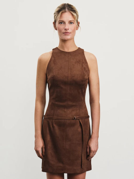 Платье мини из искусственной замши / Zarina  фото 2