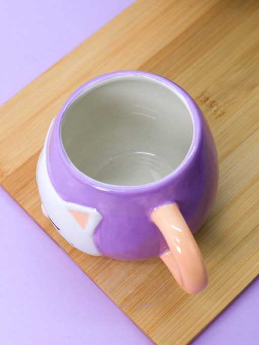 Кружка керамическая Cat, violet (450 мл)