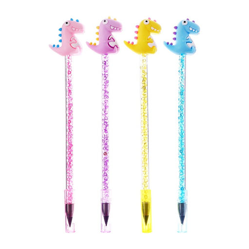 Цена за 12 шт. Карандаш чернографитный НВ, вечный Динозавры, МИКС - Calligrata фото 2