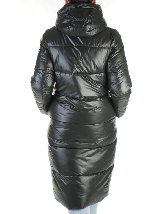 2195 DK. GREEN Пальто женское зимнее (холлофайбер)