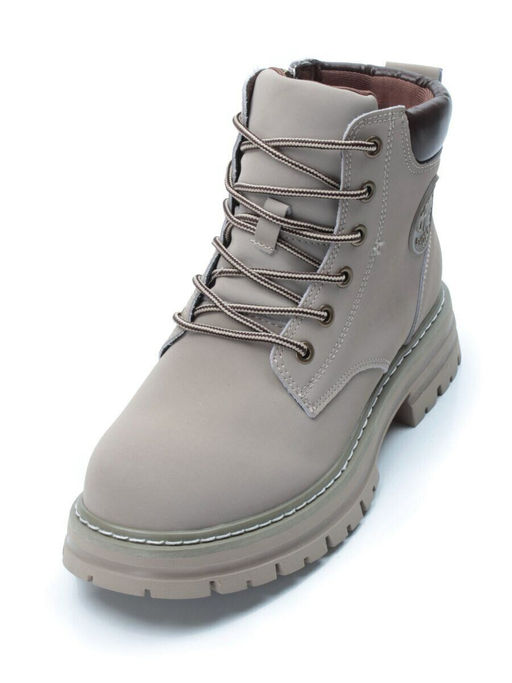 01-P8305-3 GRAY/BEIGE Ботинки демисезонные женские (натуральная кожа)