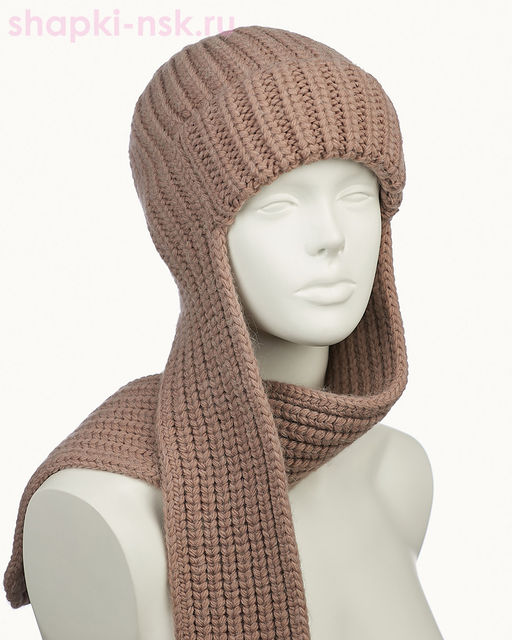 44353 F Ушанка женская флис (56-58)