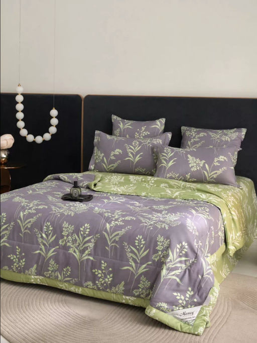 Одеяло Mency двухстороннее с простыней и наволочками ODMENHD12 Семейный фото 2