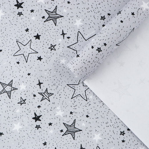 Цена за 3 шт. Бумага упаковочная крафтовая «Звёздочки», 1 лист, 70 х 100 см