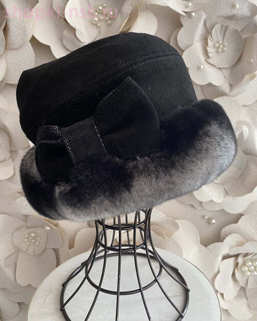 Мишель замша мех.норка Шапка женская (56-58)