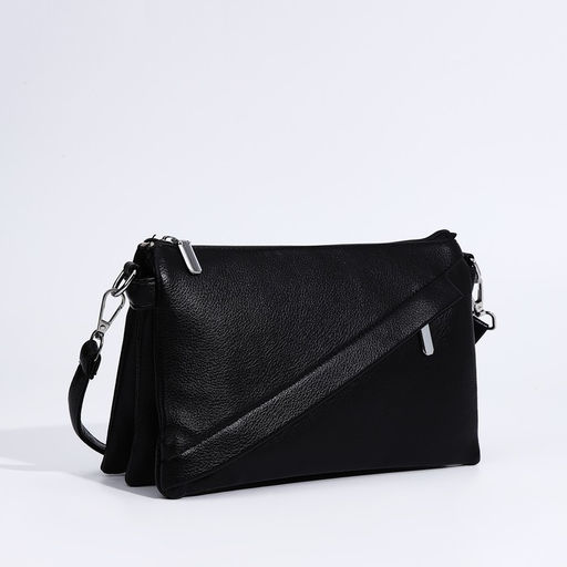 Сумка кросс-боди на молнии, цвет чёрный - Simaland фото 3