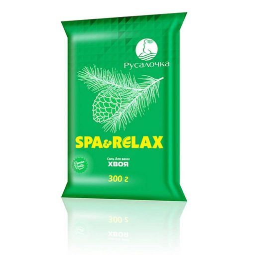 Цена за 2 шт. РУСАЛОЧКА соль д/ванны SPA&RELAX 300гр Хвоя