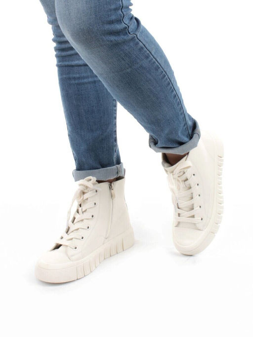 04-YSN2285-2 WHITE Ботинки женские зимние (натуральная и искусственная кожа, шерсть)