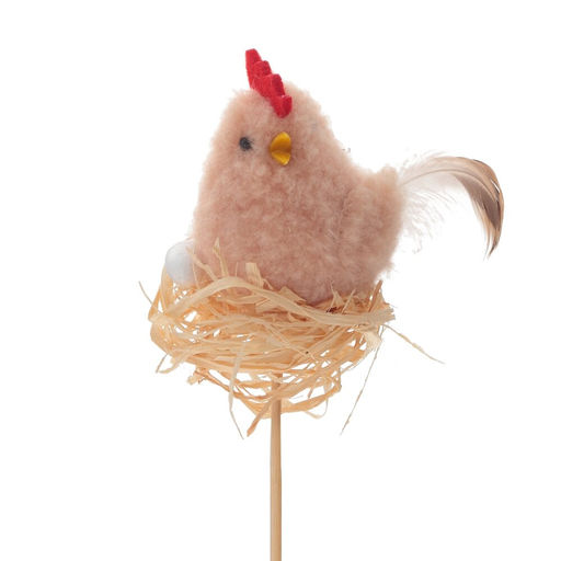 Изделие декоративное (вставка) Курочка/Петушок, L6 W5 H27 см, 2в. - Remeco фото 5