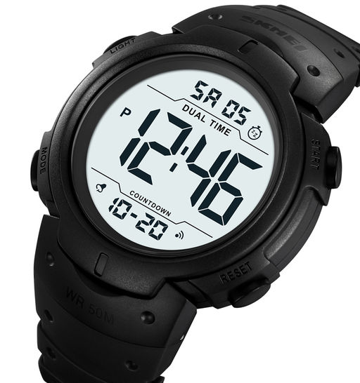 Часы наручные Skmei мужские электронные спортивные 2304black-white