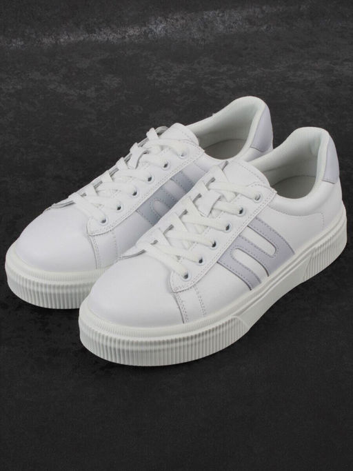 03-YC380-1 WHITE Кроссовки женские (натуральная кожа)