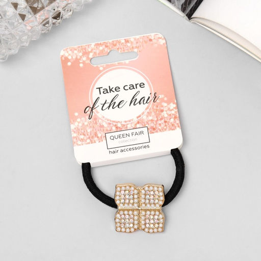 Цена за 6 шт. Резинка для волос «Бранвен», бабочка, 5 см