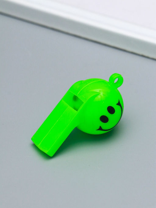 Цена за 12 шт. Свисток пластик "Смайл", МИКС