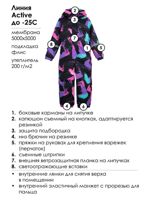 PlayToday / Комбинезон зимний для девочки  фото 2